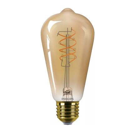 Lâmpada LED regulável VINTAGE Philips ST64 E27/7,3W/230V 2200K CRI 90