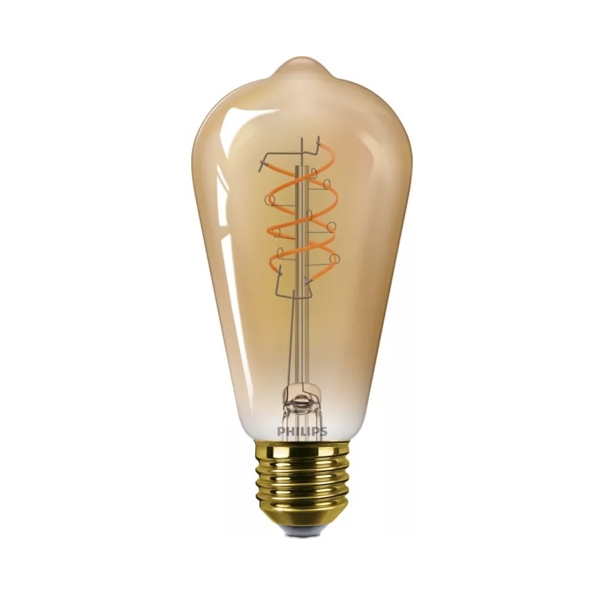 Lâmpada LED regulável VINTAGE Philips ST64 E27/7,3W/230V 2200K CRI 90
