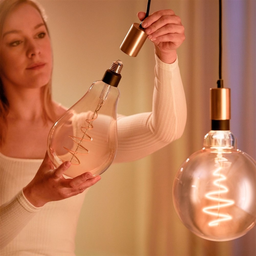 Lâmpada LED regulável VINTAGE FILAMENT PS160 E27/6,5W/230V 2000-5000K CRI 90 Wi-Fi -WiZ