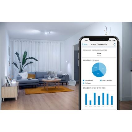 Lâmpada LED regulável VINTAGE FILAMENT ST64 E27/7W/230V 2000-5000K CRI 90 Wi-Fi - WiZ