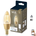 Lâmpada LED Regulável VINTAGEM FILAMENT C35 E14/4,9W/230V 2000-5000K CRI 90 Wi-Fi - WiZ