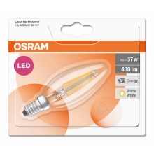 Lâmpada LED RETROFIT E14/4W/230V 2700K - Osram