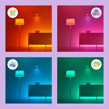 Lâmpada LED RGB com regulação A60 E27/8,5W/230V 2200-6500K Wi-Fi - WiZ