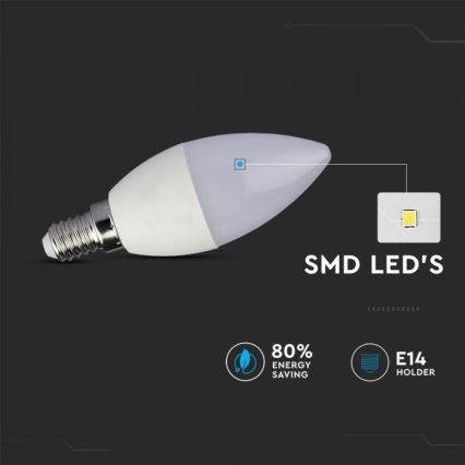 Lâmpada LED RGB com regulação E14/3,5W/230V 6400K + CR
