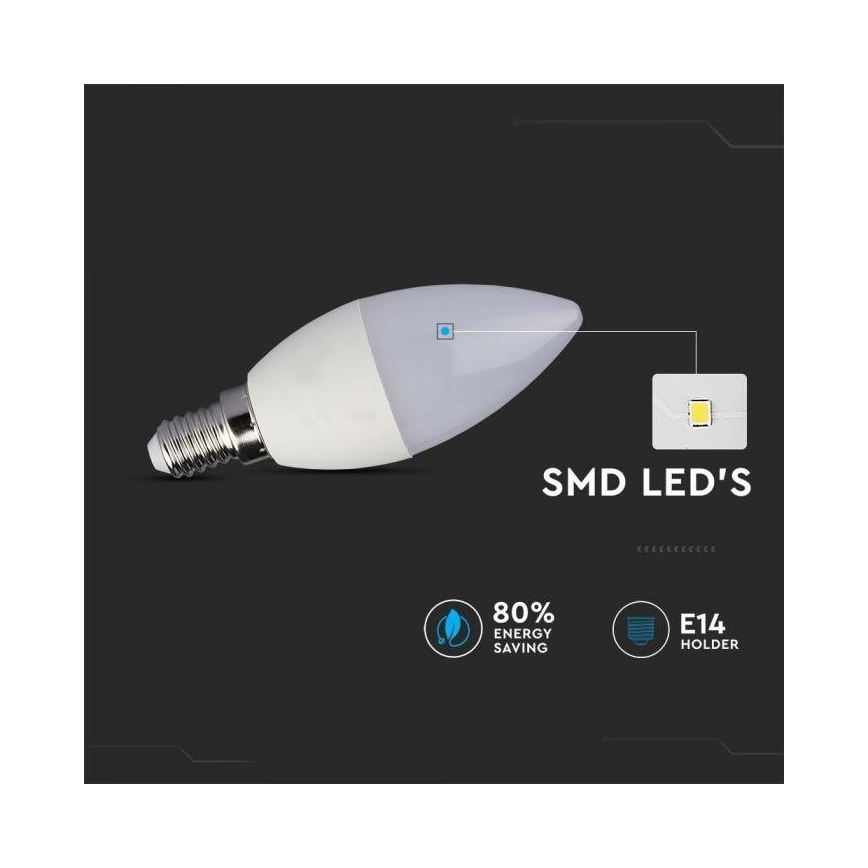 Lâmpada LED RGB com regulação E14/3,5W/230V 6400K + CR