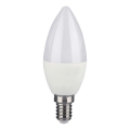 Lâmpada LED RGB com regulação E14/4,8W/230V 4000K + controlo remoto