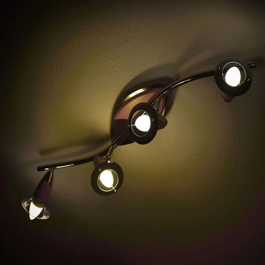 Lâmpada LED RGB com regulação E14/4,8W/230V 4000K + controlo remoto