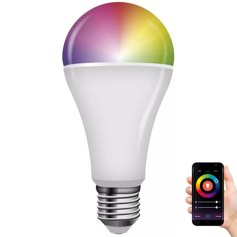 Lâmpada LED RGB com regulação GoSmart A65 E27/14W/230V 2700-6500K Wi-Fi Tuya