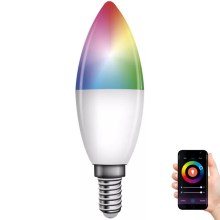 Lâmpada LED RGB com regulação GoSmart E14/4,8W/230V 2700-6500K Tuya