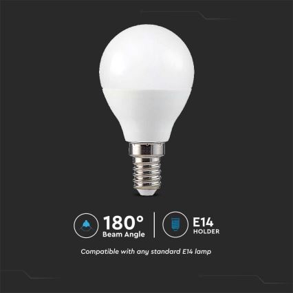 Lâmpada LED RGB com regulação P45 E14/4,8W/230V 3000K + controlo remoto