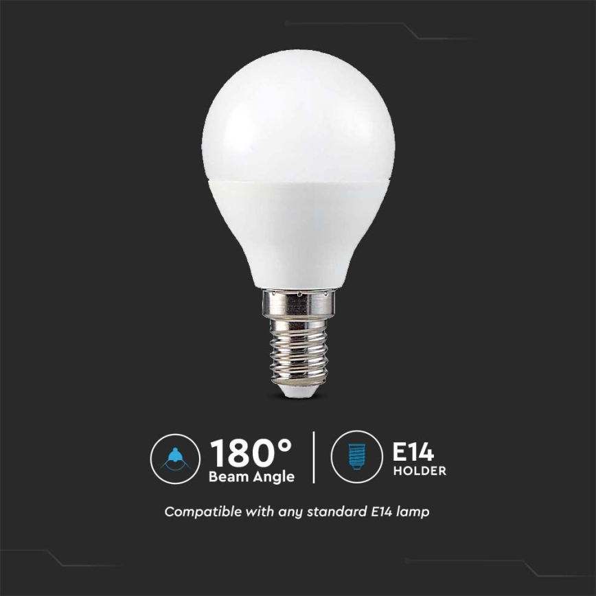 Lâmpada LED RGB com regulação P45 E14/4,8W/230V 3000K + controlo remoto