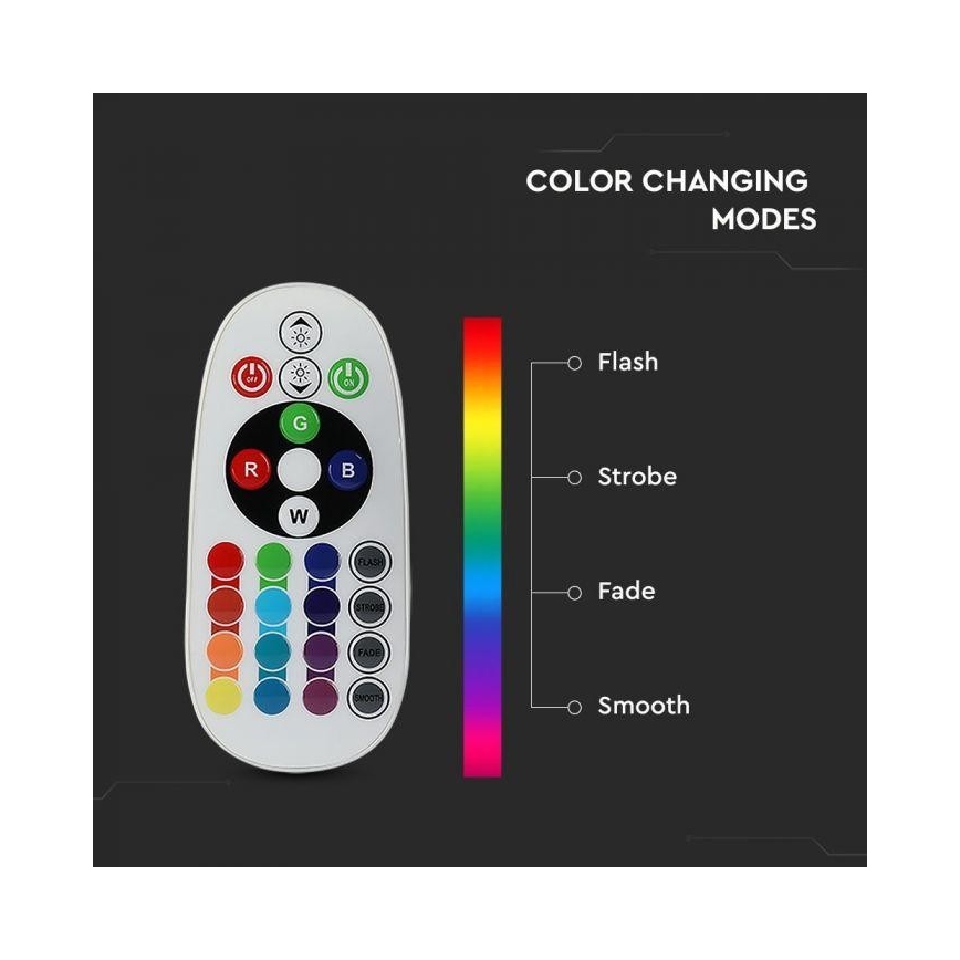 Lâmpada LED RGB dimerizável E14/3,5W/230V 6400K + controlo remoto