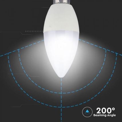 Lâmpada LED RGB dimerizável E14/3,5W/230V 6400K + controlo remoto