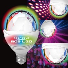 Lâmpada LED RGB DISCO A60 E27/3.2W/230V