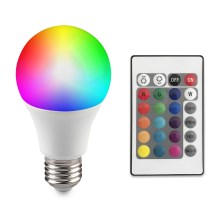 Lâmpada LED RGB E27/6W/230V com regulação de fluxo luminoso 3000K