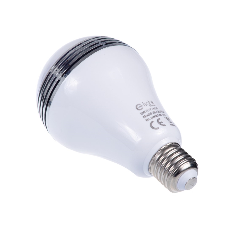Lâmpada LED RGB com altifalante Bluetooth E27/8W/230V 2700K