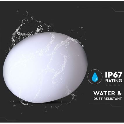 Lâmpada exterior LED RGB regulável LED/1W/5V 1000 mAh 20cm IP67 + comando à distância