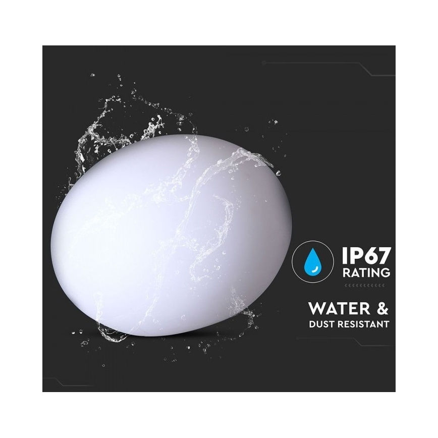 Lâmpada exterior LED RGB regulável LED/1W/5V 1000 mAh 20cm IP67 + comando à distância