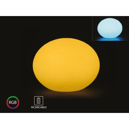 Lâmpada exterior LED RGB regulável LED/1W/5V 1000 mAh 20cm IP67 + comando à distância