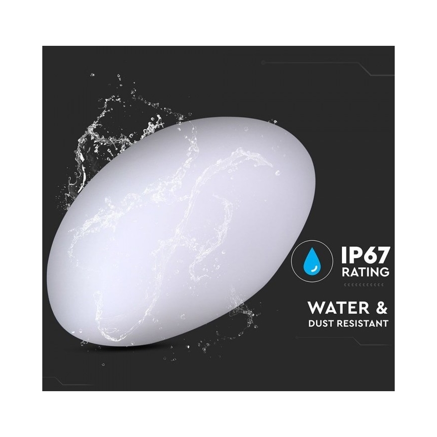 Lâmpada exterior LED RGB regulável LED/1W/5V 28cm IP67 1000 mAh + comando à distância