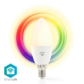 Lâmpada LED RGB Regulável Smartlife E14/4,5W/230V Wi-Fi 2700K