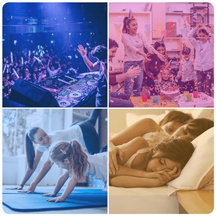 Lâmpada LED RGBW com regulação C37 E14/4,9W/230V 2700-6500K - Aigostar