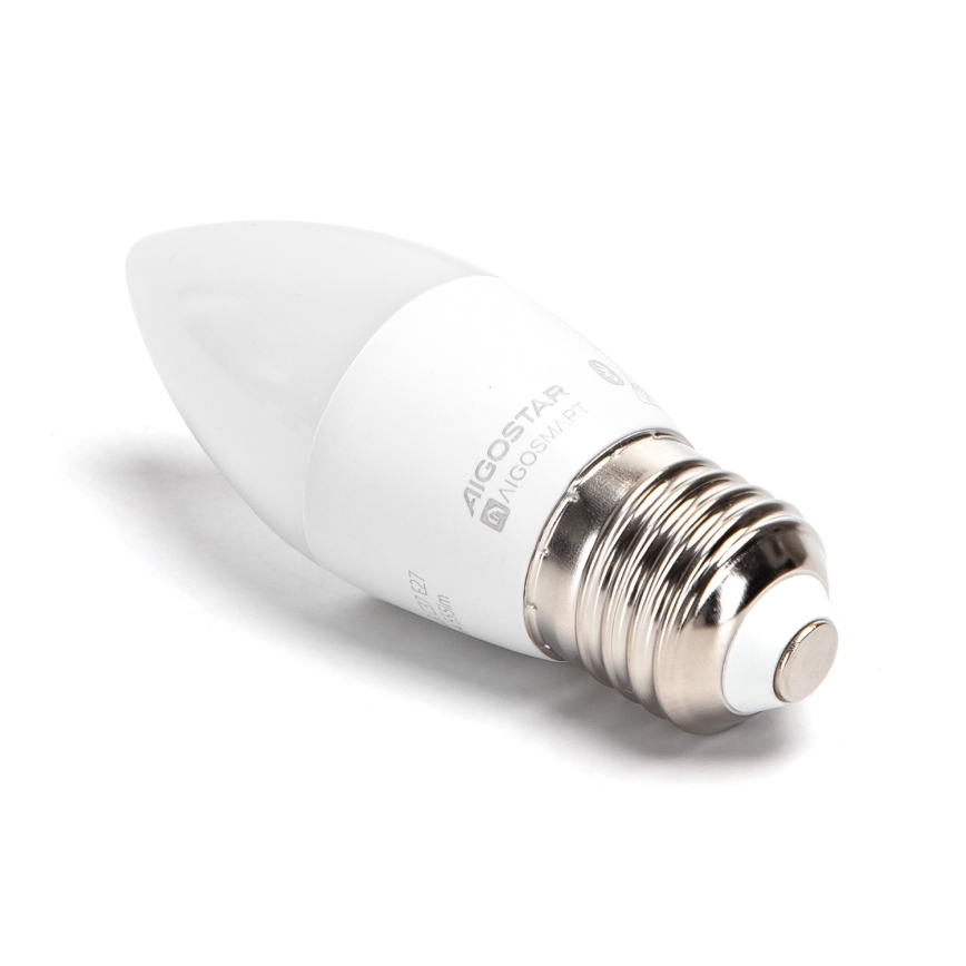 Lâmpada LED RGBW Regulável C37 E27/4,9W/230V 2700-6500K - Aigostar