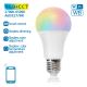 Lâmpada LED RGBW com regulação A60 E27/9W/230V 2700-6500K Wi-Fi - Aigostar