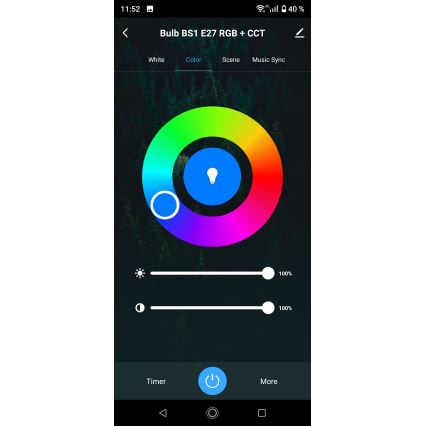 Lâmpada LED RGBW com regulação E27/9W/230V 3000-6500K Wi-Fi