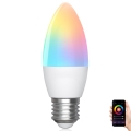 Lâmpada LED RGBW com regulação C37 E27/6,5W/230V 2700-6500K Wi-Fi - Aigostar
