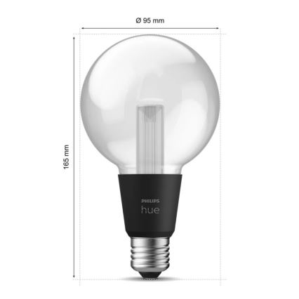 Lâmpada LED RGBW com regulação Philips Hue White And Color Ambiance E27/6,8W/230V 2000-6500K