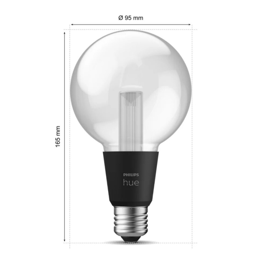 Lâmpada LED RGBW com regulação Philips Hue White And Color Ambiance E27/6,8W/230V 2000-6500K