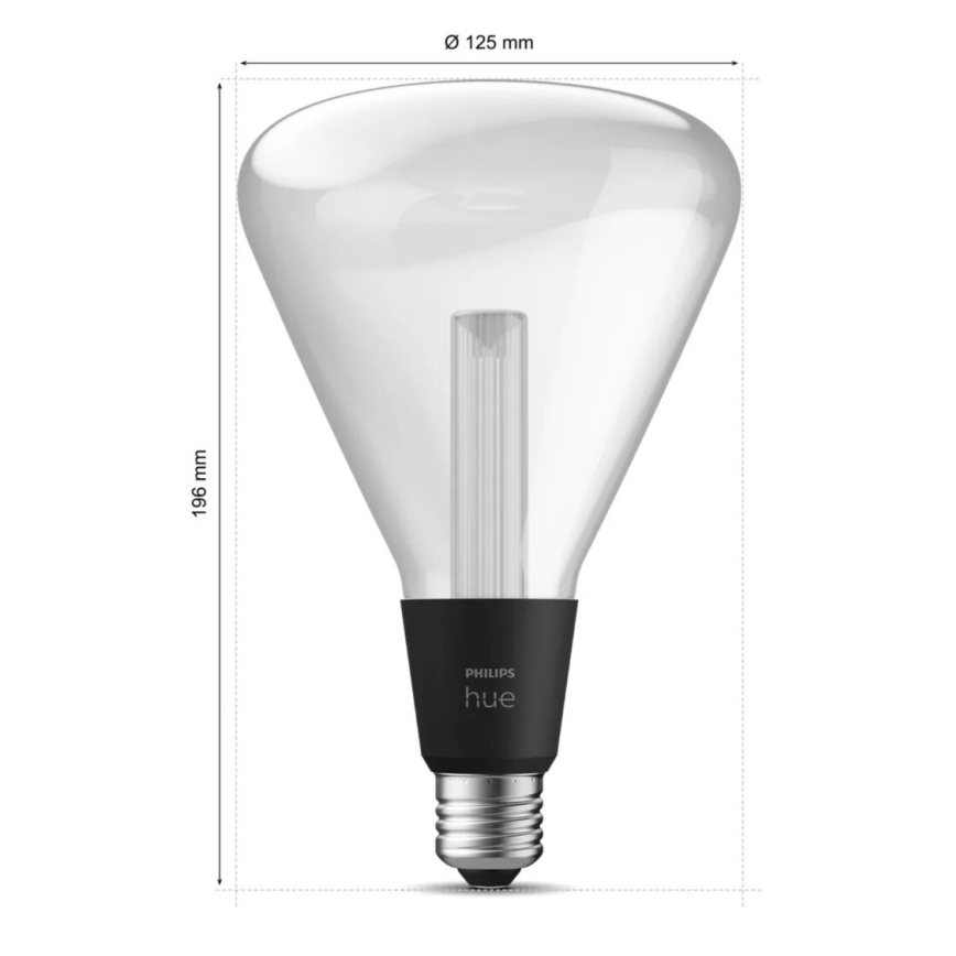 Lâmpada LED RGBW com regulação Philips Hue White And Color Ambiance E27/6,8W/230V 2000-6500K