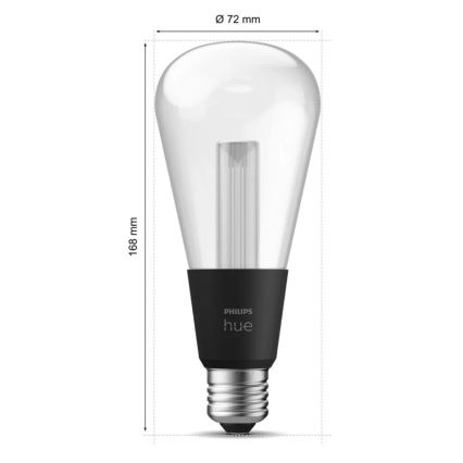 Lâmpada LED RGBW com regulação Philips Hue White And Color Ambiance E27/6,8W/230V 2000-6500K