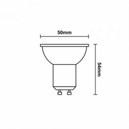Lâmpada LED RGBW Regulável GU10/4,5W/230V 2700-6500K Wi-Fi Tuya