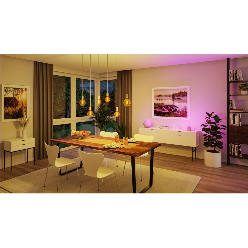 Lâmpada LED RGBW dimerizável FILAMENT E27/6,3W/230V 2200-6500K - Paulmann 29156