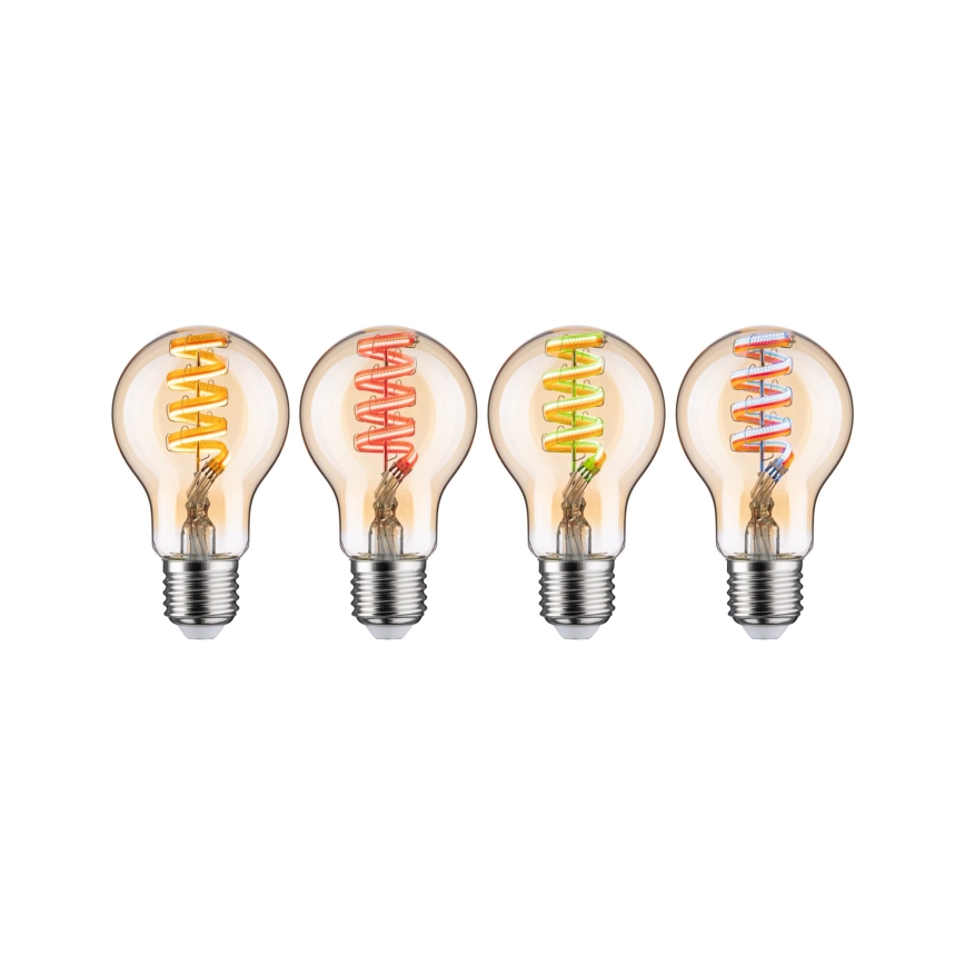 Lâmpada LED RGBW dimerizável FILAMENT E27/6,3W/230V 2200-6500K - Paulmann 29156