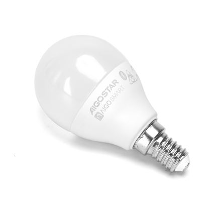 Lâmpada LED RGBW com regulação G45 E14/4,9W/230V 2700-6500K - Aigostar