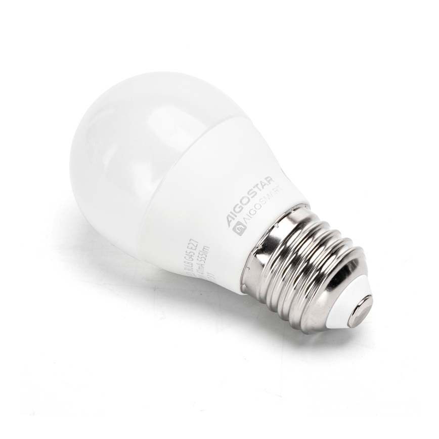 Lâmpada LED RGBW com regulação MESH Inteligente G45 E27/4,9W/230V 2700-6500K - Aigostar