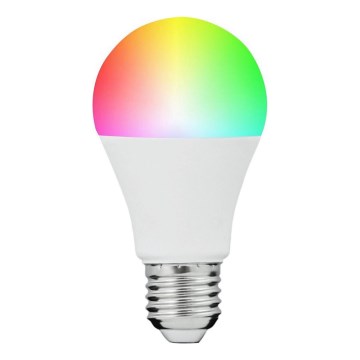 Lâmpada LED RGBW Regulável SMART A60 E27/8,5W/230V 4000K + controlo remoto