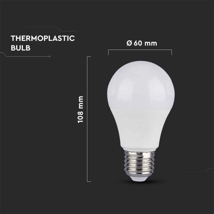 Lâmpada LED SAMSUNG CHIP A60 E27/8,5W/230V 6500K