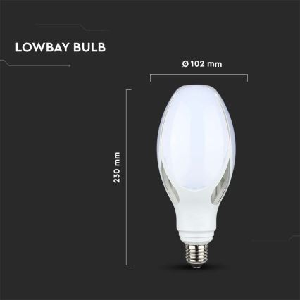 Lâmpada LED SAMSUNG CHIP E27/36W/230V 6500K