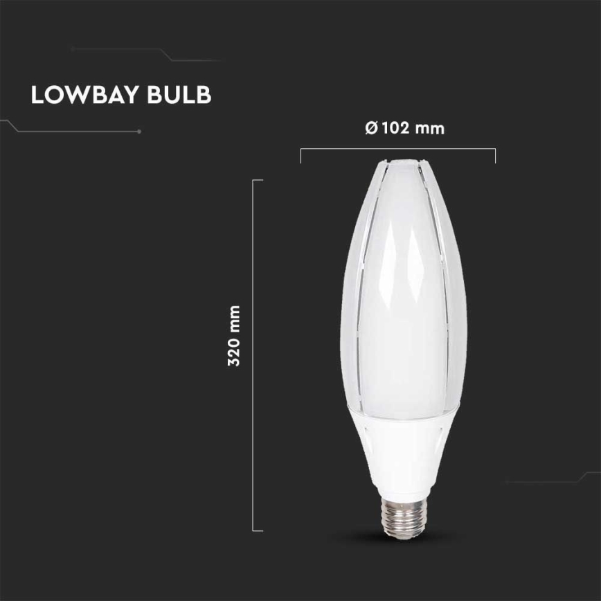 Lâmpada LED SAMSUNG CHIP E40/60W/230V 4000K