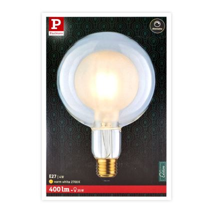 Lâmpada LED SHAPE G125 E27/4W/230V 2700K - Paulmann 28764