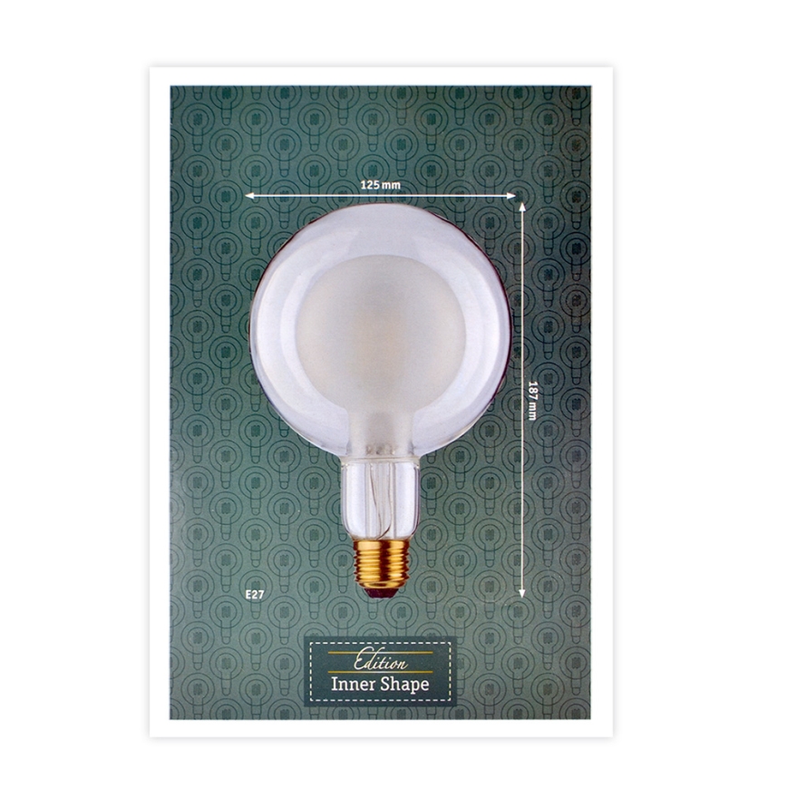 Lâmpada LED SHAPE G125 E27/4W/230V 2700K - Paulmann 28764