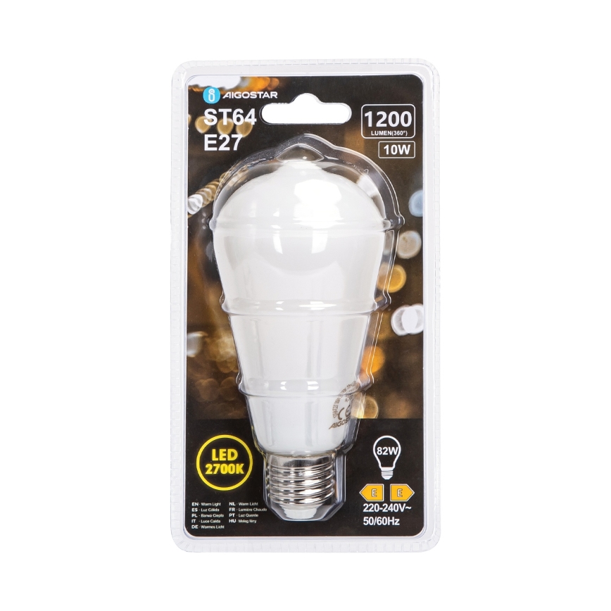 Lâmpada LED ST64 E27/10W/230V 2700K - Aigostar