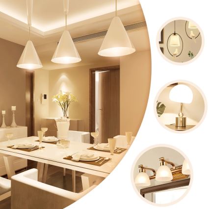 Lâmpada LED ST64 E27/8W/230V 2700K - Aigostar