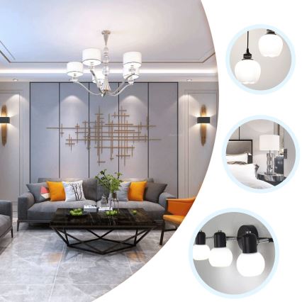 Lâmpada LED ST64 E27/8W/230V 6500K - Aigostar