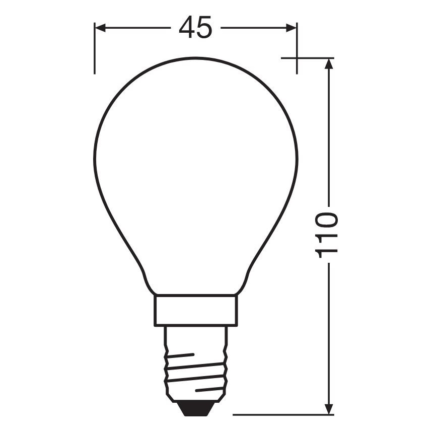 Lâmpada LED STAR E14/6,5W/230V 2700K - Osram