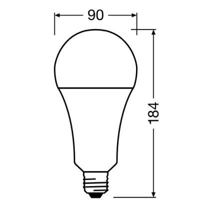 Lâmpada LED STAR E27/24,9W/230V 2700K - Osram